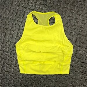 Neon yellow Lululemon tank